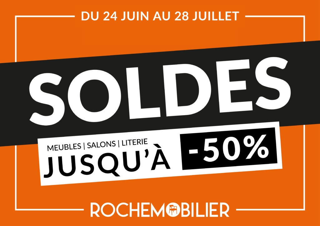 soldes rochemobilier - canapés, meubles et literies jusqu'à -50%